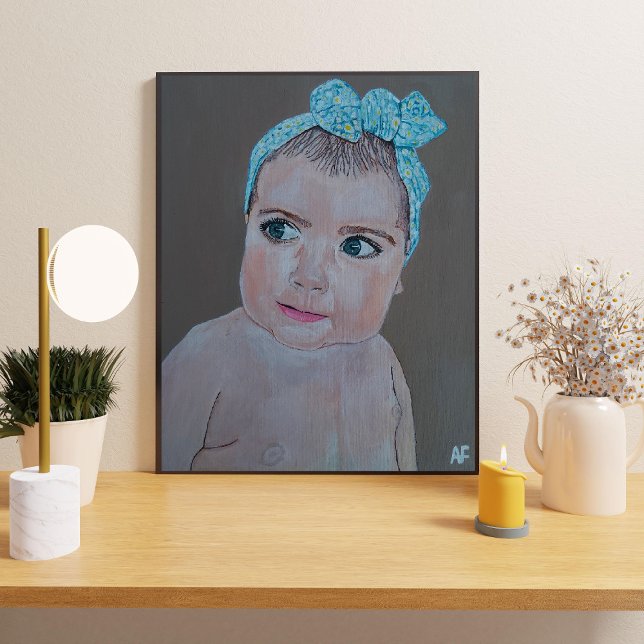 Baby Portrait Painting von Alfred Fox Leinwanddruck (Von Creator hochgeladen)
