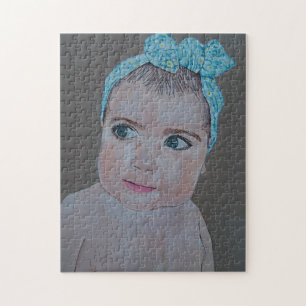 Baby-Porträtmalerei von Alfred Fox