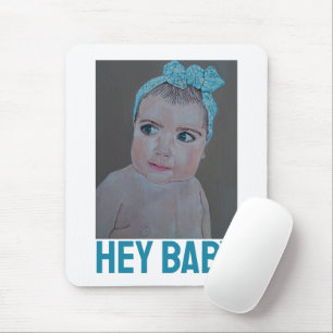 Baby-Porträtmalerei von Alfred Fox Mousepad