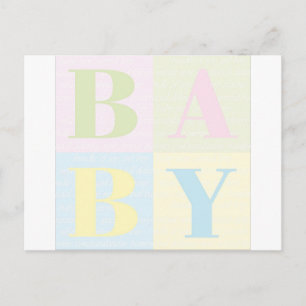 Baby Postkarte
