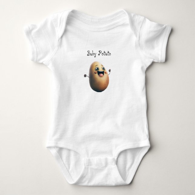 Baby Potato Anpassbare Niedliche Liebe Strampler (Vorderseite)