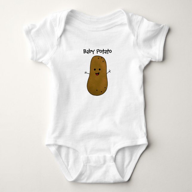 Baby Potato individuell anpassbar Baby Strampler (Vorderseite)