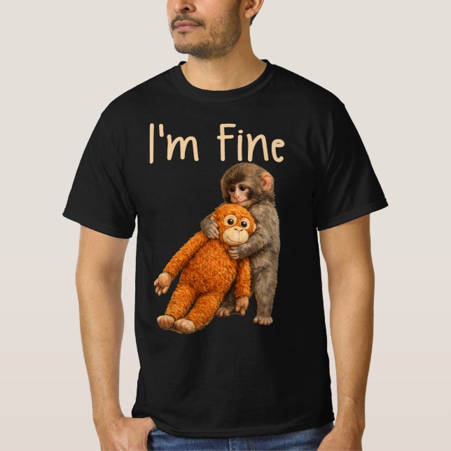 Baby Punch Affe T-Shirt (Vorderseite)