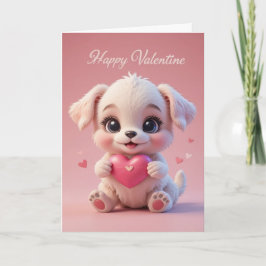 Baby Pup Valentine Cute Happy Valentines Day Love Karte