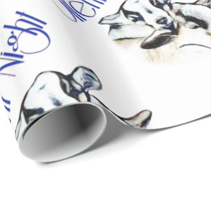 Baby Pygmy Goes Silent Night Christmas Wrapping P Geschenkpapier