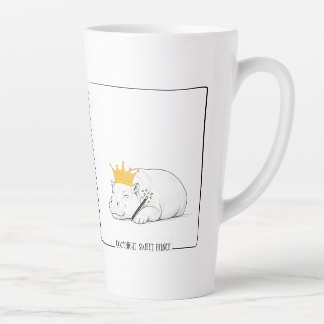 Baby Pygmy Hippo - Goodnight Sweet Prince Mug Milchtasse (Rechts)