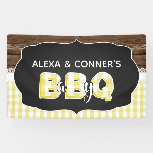 Baby Q Baby Duschbanner - Gelb Banner (Horizontal)