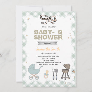 Baby Q Baby Shower Einladung