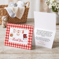 Baby Q Baby Shower Gingham Wäscheleine & Grill