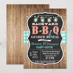 Baby Q BabyQ Paare-Splash-BBQ-Einladung Einladung
