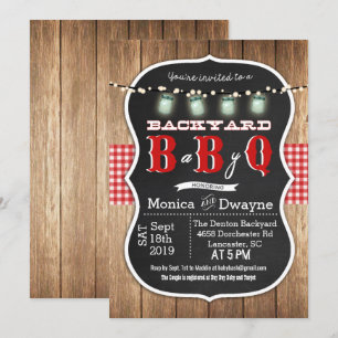 Baby Q BabyQ Paare-Splash-BBQ-Einladung Einladung