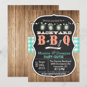 Baby Q BabyQ Paare-Splash-BBQ-Einladung Einladung