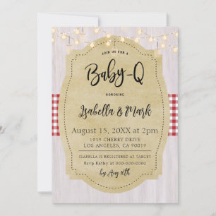 Baby-Q Barbecue Babydusche Einladung