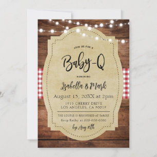 Baby-Q Barbecue Babydusche Einladung
