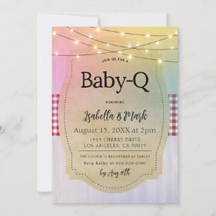 Baby-Q Barbecue Babydusche Einladung
