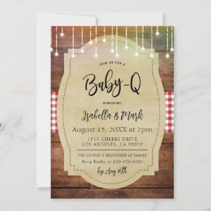 Baby-Q Barbecue Babydusche Einladung