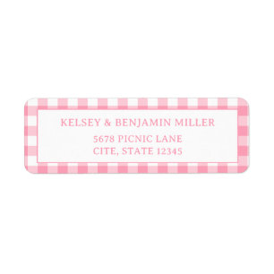 Baby-Q-Barbecue BBQ im rosa Gingham-Karo zur Babyp