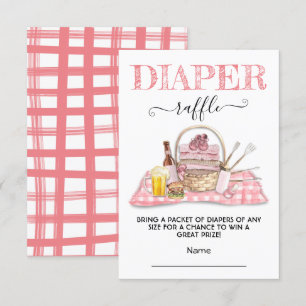 Baby Q Barbecue Douche Pink Diaper Carte Raffle