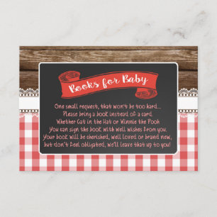 Baby Q-Bücher für Babykarte - Red Begleitkarte