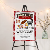 Baby-Q Checkered Red & Black Grill Baby Dusche