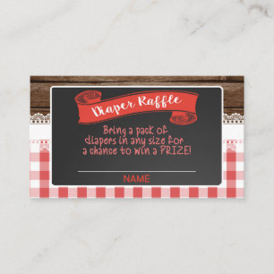 Baby Q Diaper Raffekarte - Rot Begleitkarte