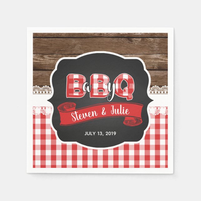 Baby Q Duwer Napkin - Red Serviette (Vorderseite)