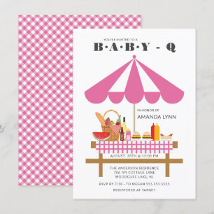 Baby Q Girls Babydusche Einladung