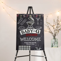 Baby-Q Grill Babydusche im Kopfbrett