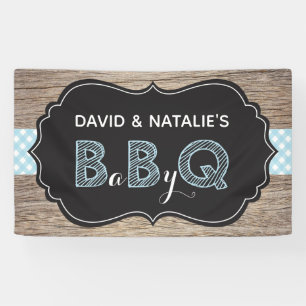 Baby Q GRILLEN Baby Showbanner Blue Banner