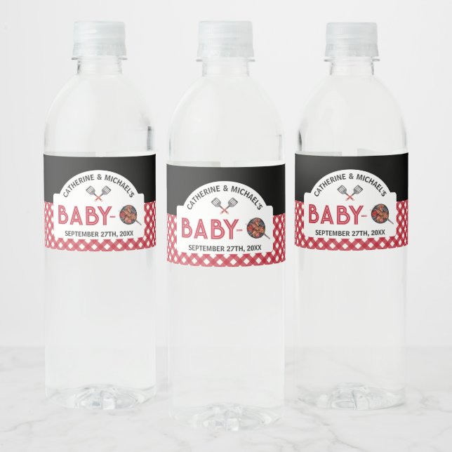 Baby-Q GRILLEN Barbecue Baby Shower Gefallen (Flaschen)