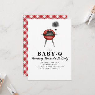 Baby-Q Grillfest Baby Shower Einladung