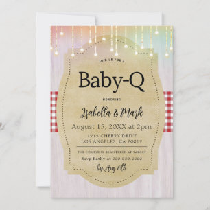 Baby-Q Grillfest zur Babyparty Einladung