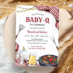 BABY-Q Hinterhof-Grillfest-Baby- Shower-Einladung Einladung