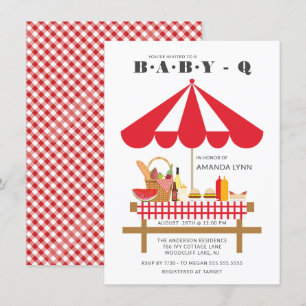 Baby Q Neutral Baby Dusche Einladung