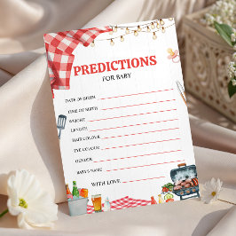 Baby-Q-Picknick-Vorhersagen und -Tipps Einladung