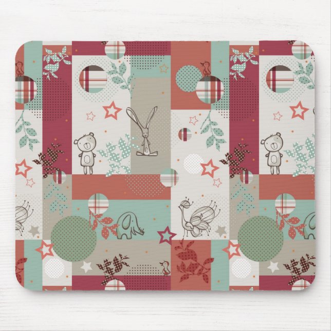 Baby-Quilt-Muster 2 Mousepad (Vorne)