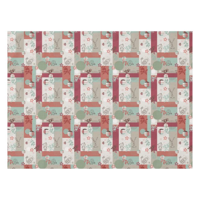 Baby-Quilt-Muster 2 Tischdecke (Vorderseite (Horizontal))