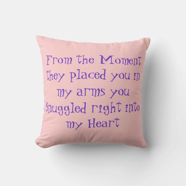 Baby Quote Pillow Kissen (Vorderseite)