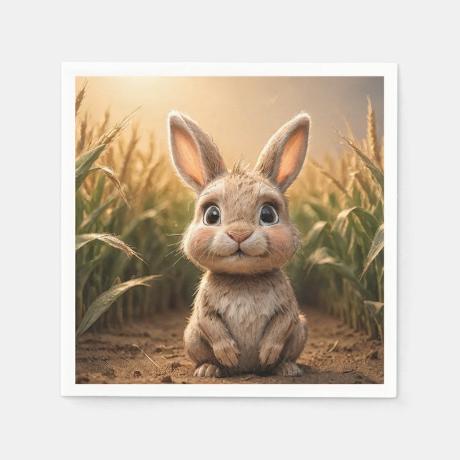 Baby Rabbit Serviette (Vorderseite)