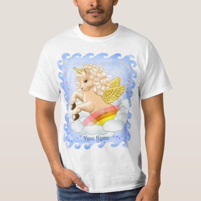 Baby Rainbow Unicorn T-Shirt (Vorderseite)