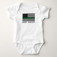 Baby Ranger Thin Green Line American Flag