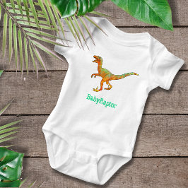 Baby Raptor Funny Velociraptor Dinosaur Art Pub Strampler