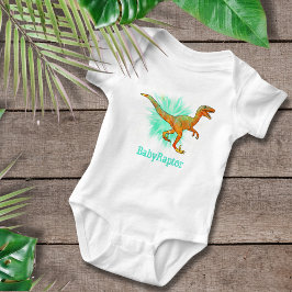 Baby Raptor Velociraptor Dinosaur Funny Word Play Strampler