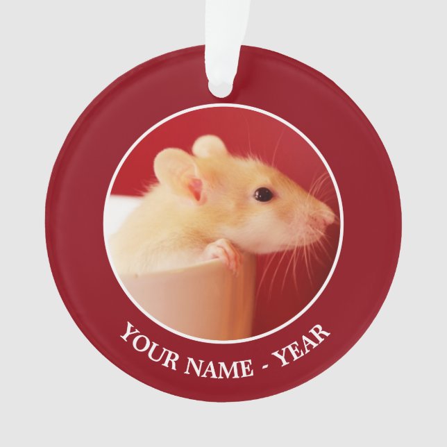 Baby-Ratte Ornament (Vorderseite)