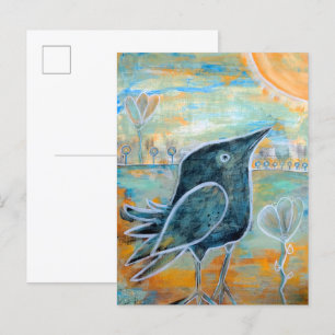 Baby Raven Postkarte