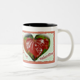 Baby Red Heart Blätter Valentine Tasse