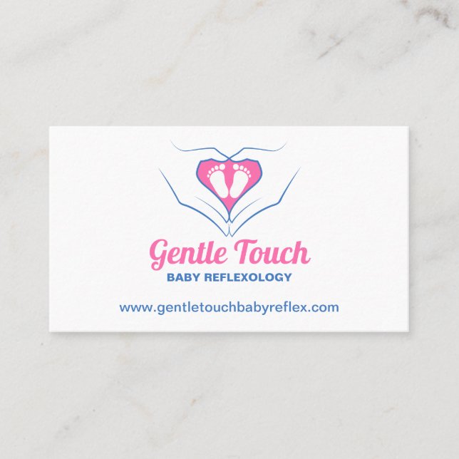 Baby-Reflexzonenmassage-Visitenkarte Visitenkarte (Vorderseite)