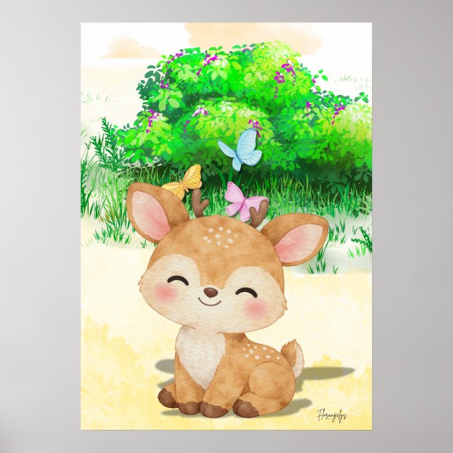 Baby Reindeer Wall art Printable poster (Vorne)