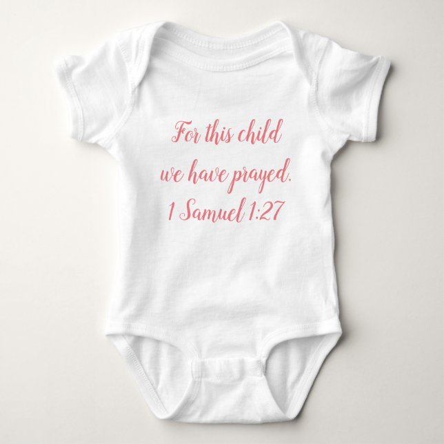Baby Religious Faith Christlich Bible Baby Bodysui Baby Strampler (Vorderseite)
