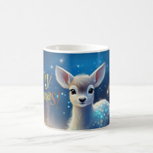 Baby Rentier mit fröhlichen Weihnachtsgrüßen Kaffeetasse